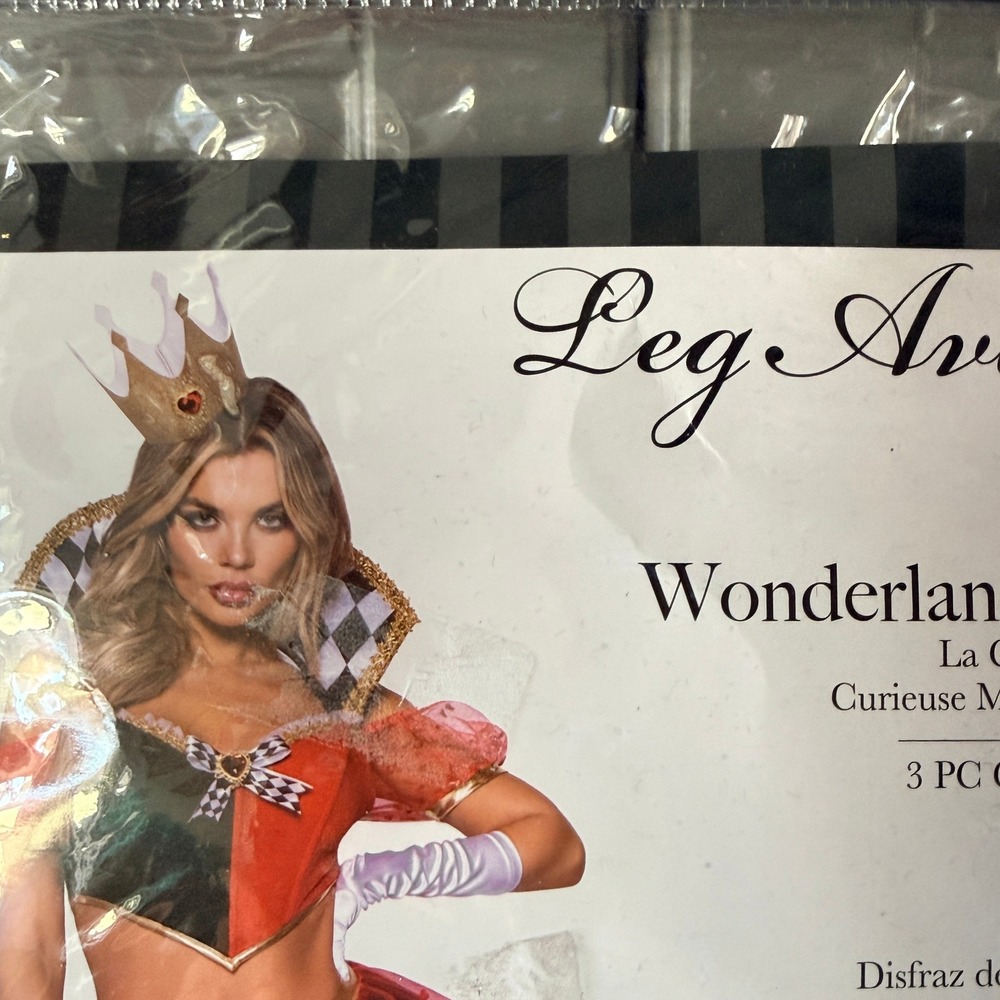 Leg Avenue Women Wicked Wonderland Queen 3pc Costume (87138),Red, M - Picture 12 of 16